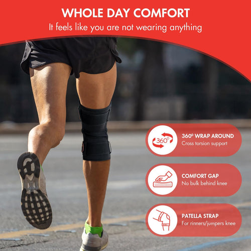 GRISHA Knee Brace for Men & Women – Adjustable Patella Support Strap for Sports, Running, Gym & Daily Wear