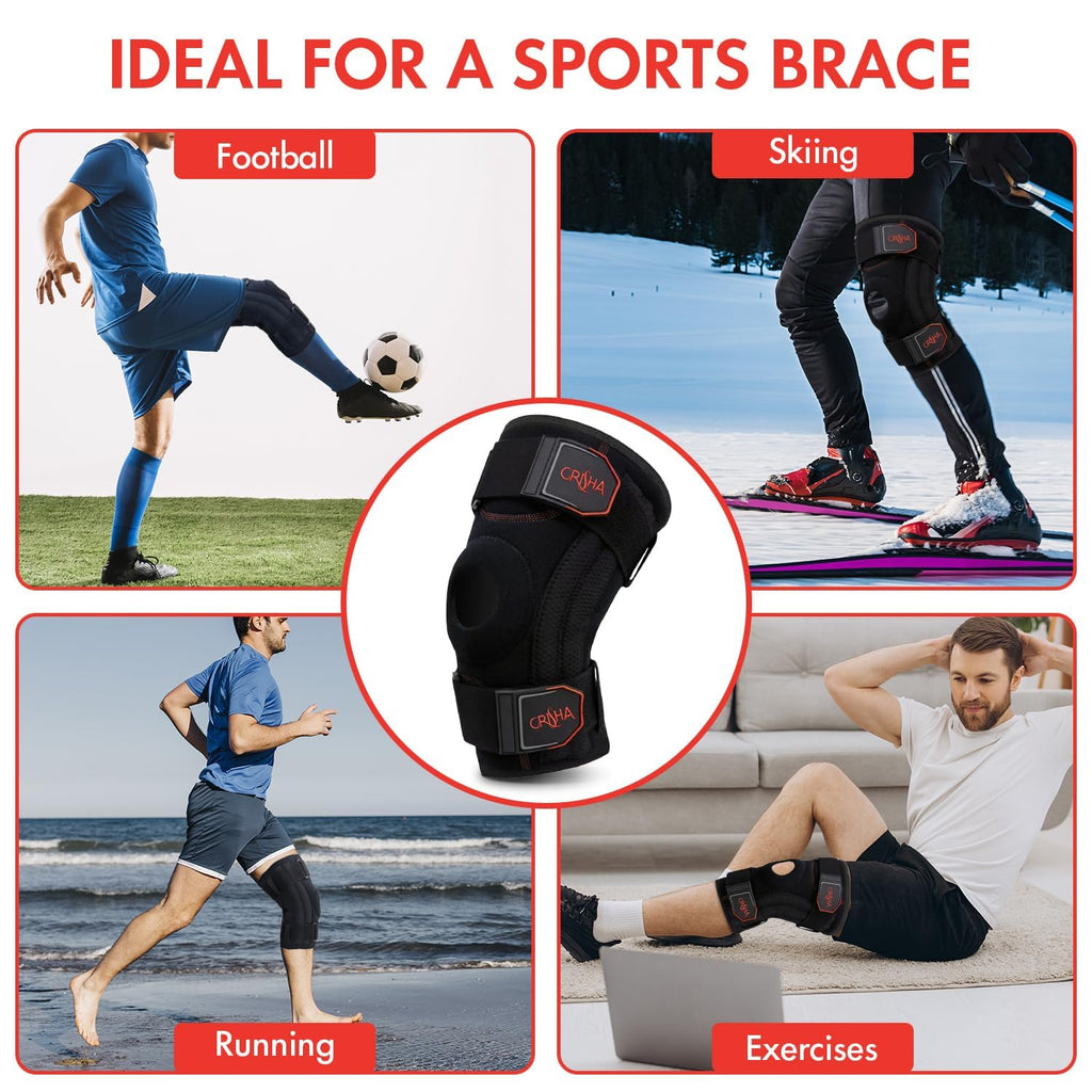 GRISHA Knee Brace for Men & Women – Adjustable Patella Support Strap for Sports, Running, Gym & Daily Wear